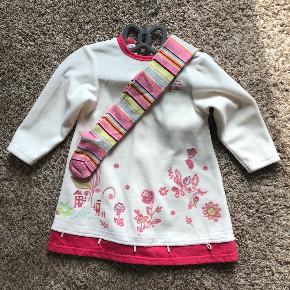 NWT 18mo Dress with Tights